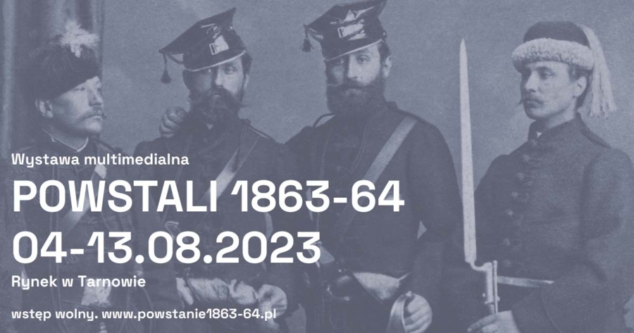 Plakat wystawy "Powstali 1863-64"